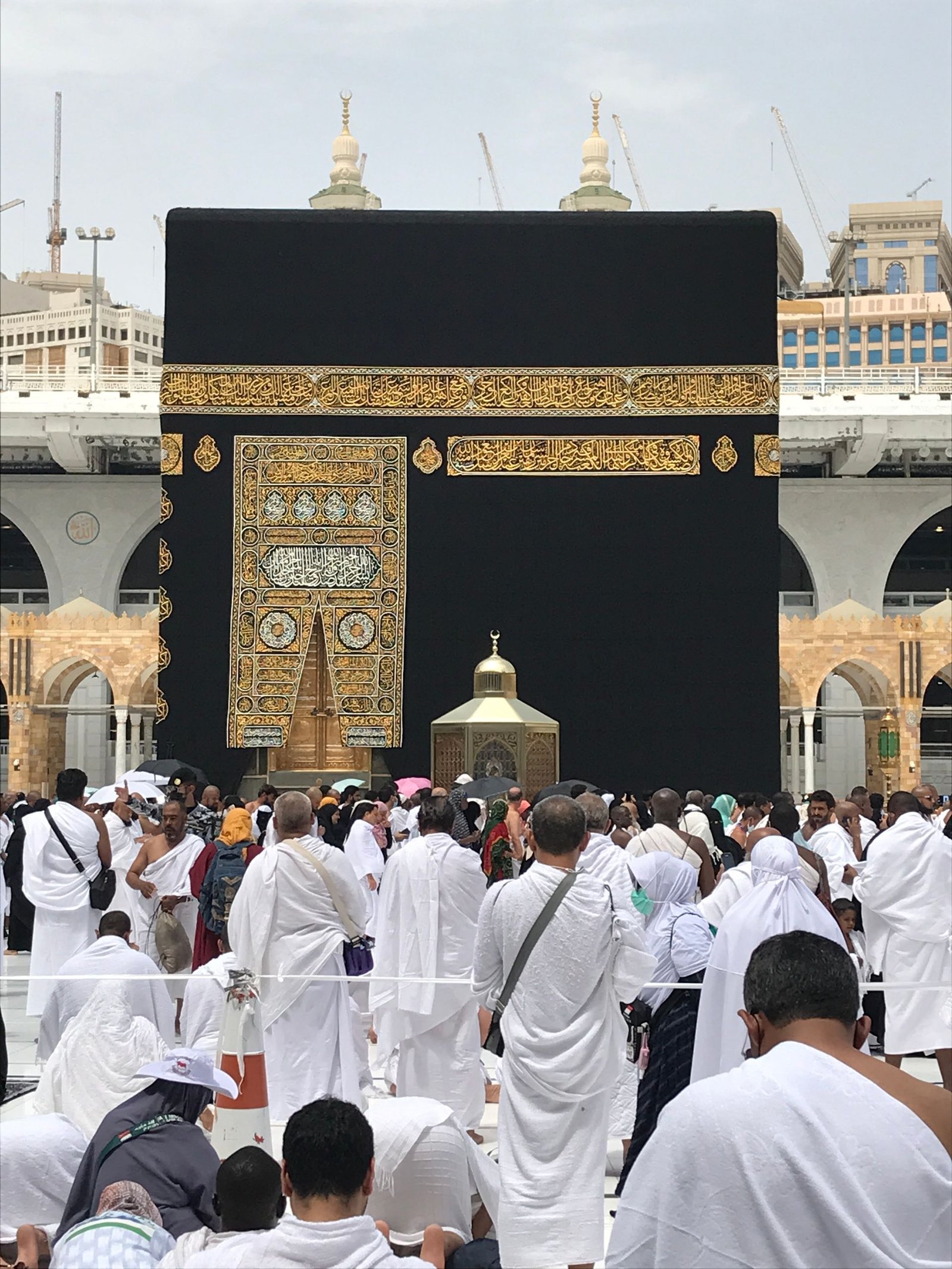 Pilgrims at the Kaaba, Masjid al-Haram, Makkah